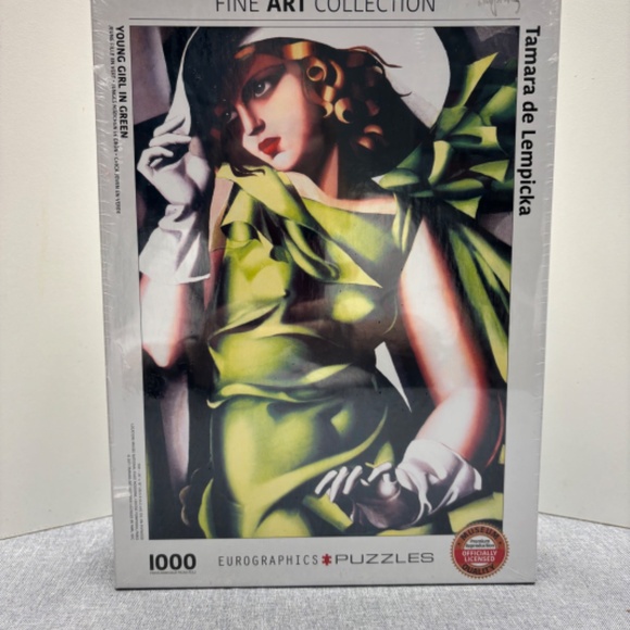BRAND NEW ! EUROGRAPHICS 1000 - Young Girl in Green - Picture 2 of 4